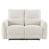 ACME Lalisa Cream Chenille Power Motion Loveseat with USB Port Model LV04781