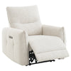 ACME Lalisa Cream Chenille Power Motion Recliner with USB Port Model LV04782