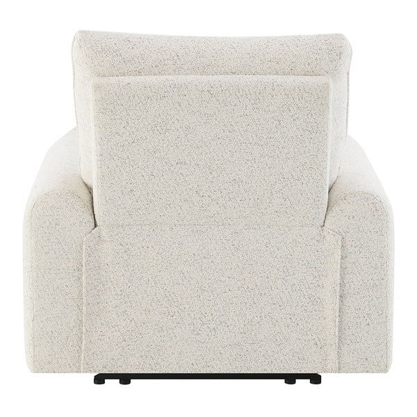 ACME Lalisa Cream Chenille Power Motion Recliner with USB Port Model LV04782