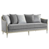 ACME Fernando Gray Chenille & Champagne Sofa with 5 Pillows Model LV04820