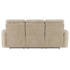 ACME Elison Dark Beige Polish Microfiber Motion Sofa Model LV05400