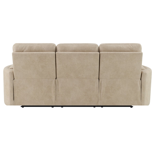 ACME Elison Dark Beige Polish Microfiber Motion Sofa Model LV05400