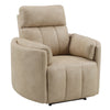 ACME Elison Dark Beige Polish Microfiber Motion Glider Recliner with Swivel Model LV05402