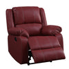 ACME Zuriel Red Synthetic Leather Motion Rocker Recliner Model LV52152