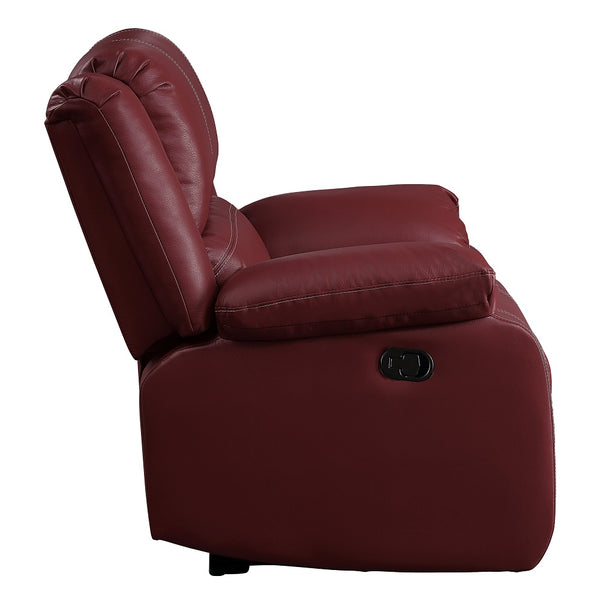 ACME Zuriel Red Synthetic Leather Motion Rocker Recliner Model LV52152