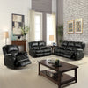 ACME Zuriel Black Synthetic Leather Motion Loveseat Model LV52286