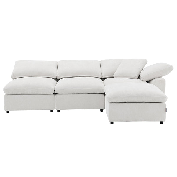 ACME Naveen Ivory Linen Modular Armless Chair Model LV55130