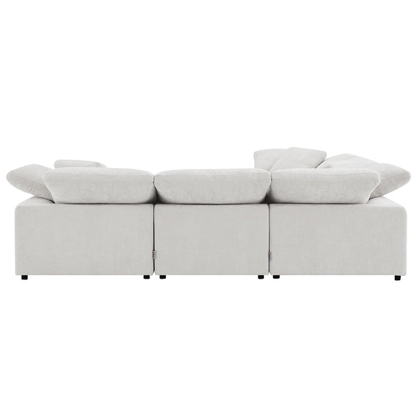 ACME Naveen Ivory Linen Modular Armless Chair Model LV55130