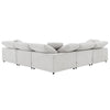ACME Naveen Ivory Linen Modular Armless Chair Model LV55130