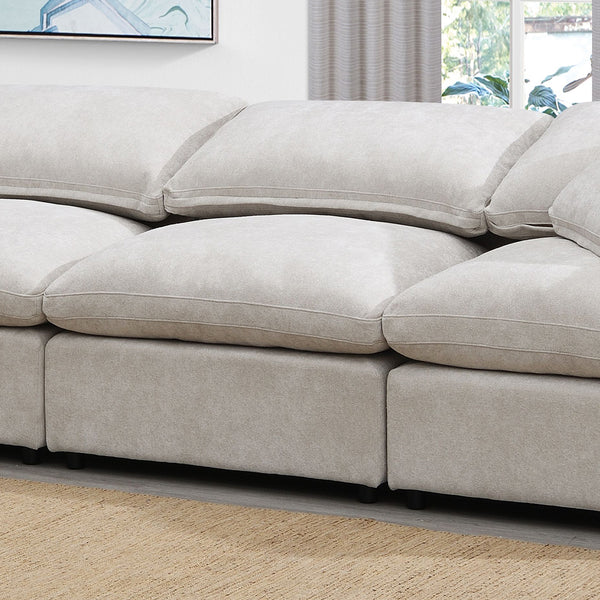 ACME Naveen Ivory Linen Modular Armless Chair Model LV55130