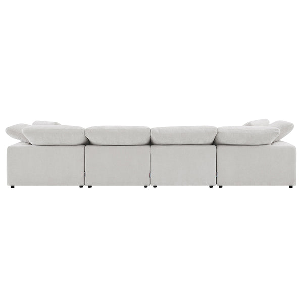 ACME Naveen Ivory Linen Modular Armless Chair Model LV55130