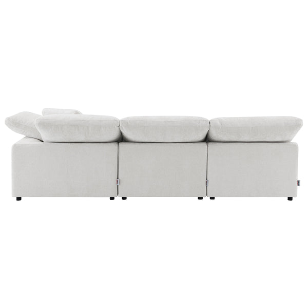 ACME Naveen Ivory Linen Modular Wedge with Pillow Model LV55131