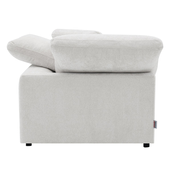 ACME Naveen Ivory Linen Modular Wedge with Pillow Model LV55131