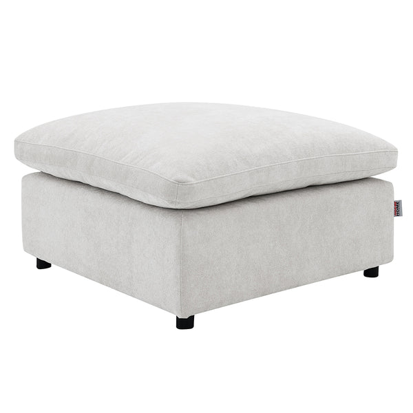ACME Naveen Ivory Linen Modular Ottoman Model LV55132