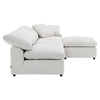 ACME Naveen Ivory Linen Modular Ottoman Model LV55132