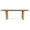 Modrest Marjorie Modern Walnut & Brushed Gold Rectangular Dining Table Model VGGMDT-1705-WAL