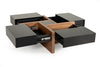Modrest Makai Modern Black & Walnut Coffee Table Model VGBBLE624E-BLK