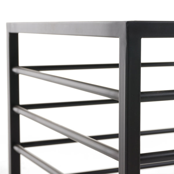 Modrest Malvo Modern Black & Glass End Table Model VGODLZ-215E-BLK-ET