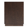 Manhattan Contemporary Brown Oak and Gold Nightstand