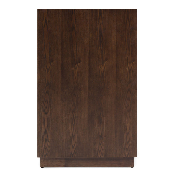 Modrest Manhattan Contemporary Brown Oak And Gold DresserModel VGMA-BR-127-DRS-CRY