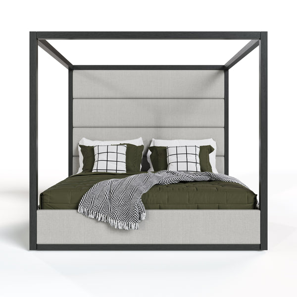 Modrest Manhattan Contemporary Canopy Grey BedModel VGMA-BR-127-BED
