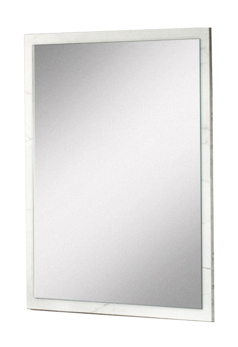 Nova Domus Marbella Italian Modern White Marble Mirror Model VGACMARBELLA-MIR