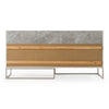 Marbella Italian Modern Grey Marble Dresser