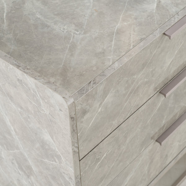 Marbella Italian Modern Grey Marble Dresser