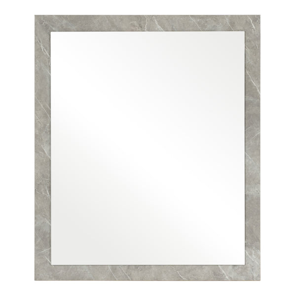 Marbella Italian Modern Grey Marble Mirror