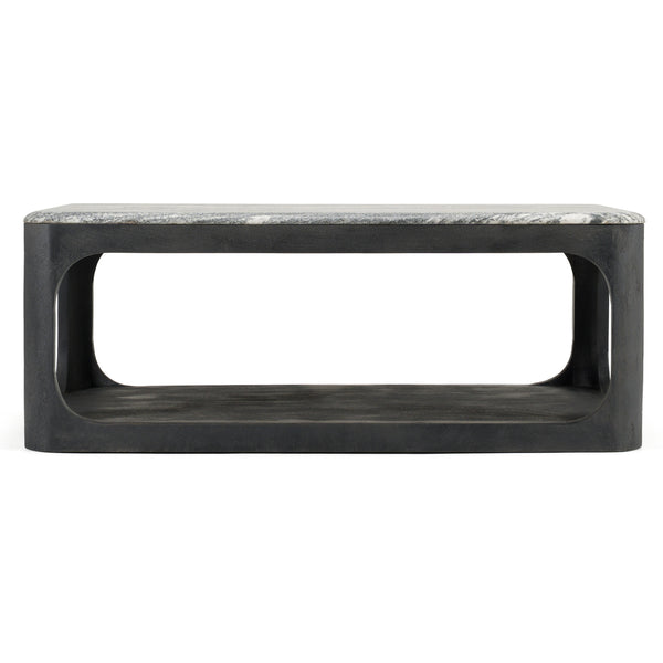 Modrest Marco Modern Black & White Granite Coffee Table Model VGNR-NI90022