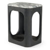 Modrest Marco Modern Black & White Granite End Table Model VGNR-NI90023