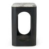 Modrest Marco Modern Black & White Granite End Table Model VGNR-NI90023