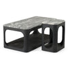 Modrest Marco Modern Black & White Granite End Table Model VGNR-NI90023