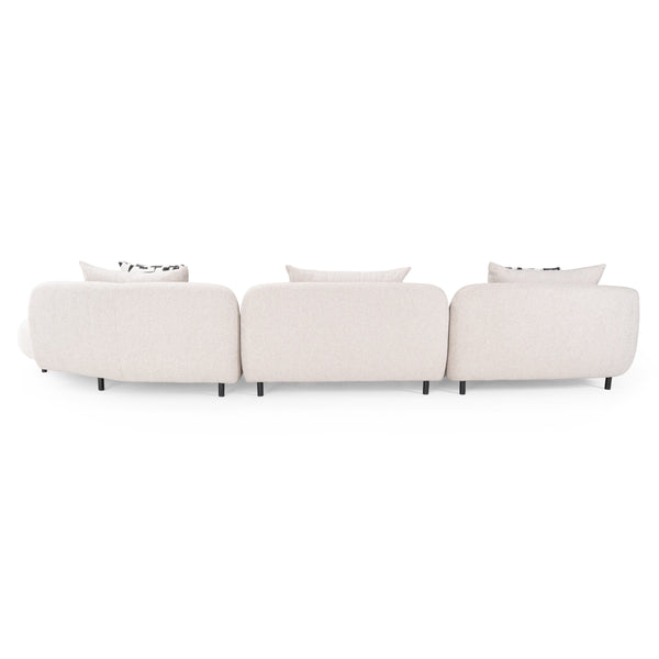 Divani Casa Marge Contemporary Beige Sectional Sofa Model VGOD-ZW-24015-BGE