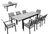 Renava Marina Grey Outdoor Dining Table Set Model VGICS1804-GRY-SET