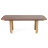 Modrest Marjorie Modern Walnut & Brushed Gold Rectangular Dining Table Model VGGMDT-1705-WAL
