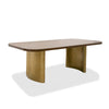 Modrest Marjorie Modern Walnut & Brushed Gold Rectangular Dining Table Model VGGMDT-1705-WAL