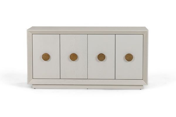 Modrest Marjorie Modern Cream & Brushed Gold Buffet Model VGGMW-1705B-CRM