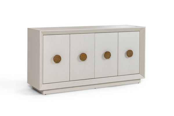 Modrest Marjorie Modern Cream & Brushed Gold Buffet Model VGGMW-1705B-CRM