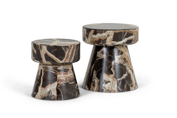 Modrest Marlow Modern Faux Marble End Table Set Model VGGM-ET-1750