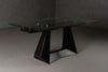 Modrest Maroney Modern Black And Glass Extendable 70 5" | 106" Dining Table Model VGNS-GD8780-B
