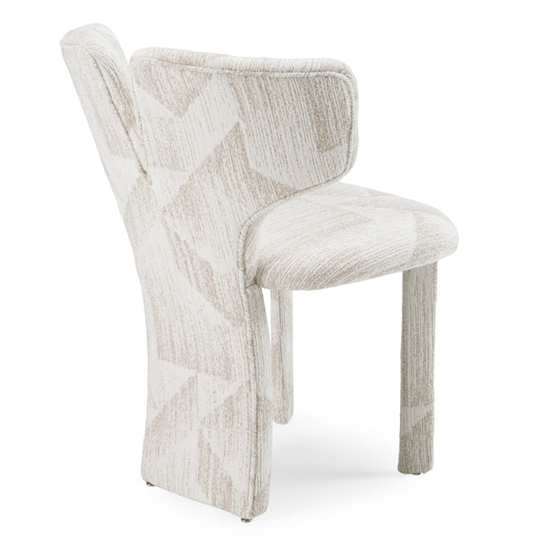 Modrest Masuda Modern Beige Pattern Fabric Dining Chair (Set Of 2) Model VGOD-ZW-24081-BGE