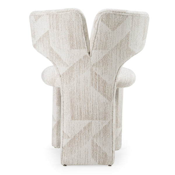 Modrest Masuda Modern Beige Pattern Fabric Dining Chair (Set Of 2) Model VGOD-ZW-24081-BGE