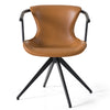Modrest Maureen Modern Camel & Black Dining Chair Model VGHR3571-CML-DC