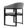 Modrest Maury Modern Grey Fabric & Black Dining Chair Model VGMA-MI-1189-GRYBLK