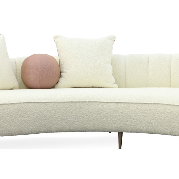 Modrest Maverick Modern Cream Fabric Chaise Model VGOD-ZW-22002-CH