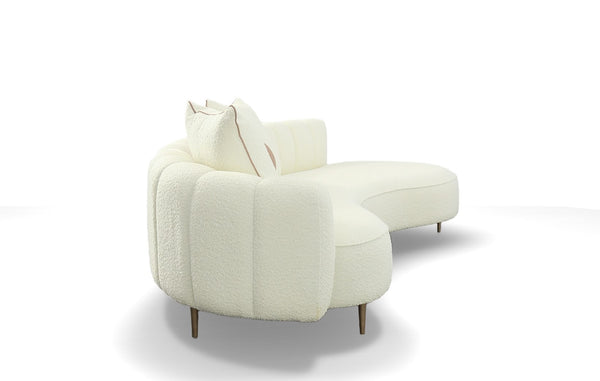 Modrest Maverick Modern Cream Fabric Chaise Model VGOD-ZW-22002-CH