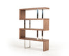 Maze Modern Walnut Bookcase