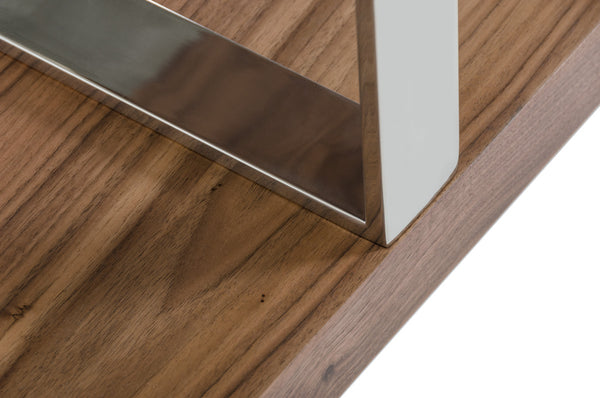 Modrest Maze Modern Walnut Bookcase Model VGBBMD105-WAL