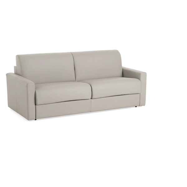 Lamod Italia Revers Italian Modern Grey Leather Queen Sofabed Model VGDTREVERS-160-CENERE
